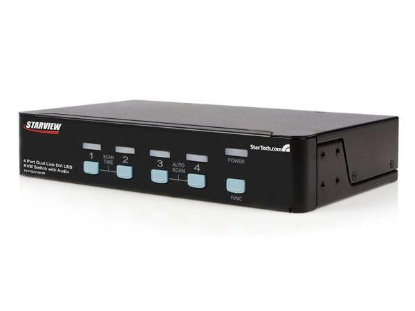 Startech 4 Port High Res Usb Dvi Audio Kvm Switch