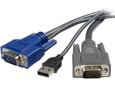 Startech 10 Ft Ultra-thin Usb Vga 2-in-1 Kvm Cable