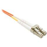 Unc Group Llc 1 Meter Lc-st Om1 1gig Fiber Optic Cable, Orange, Ofnr, 62.5/125 Fiber, Multimod