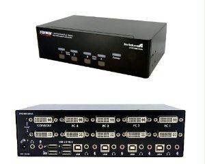 Startech 4 Port Dual Dvi Usb Kvm Switch