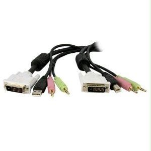 Startech 4-in-1 Usb Dvi Kvm Switch Cable W/ Audio