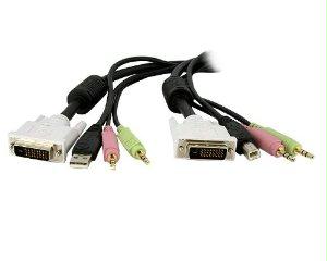 Startech 4-in-1 Usb Dvi Kvm Switch Cable W/ Audio