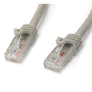 Startech 15ft Gray Cat6 Ethernet Cable Delivers Multi Gigabit 1/2.5/5gbps & 10gbps Up To