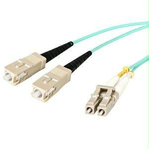 Startech 1m 10 Gb Aqua Mm Fiber Patch Cable Lc/sc