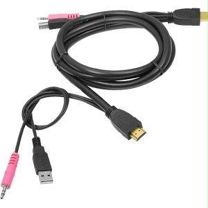 Siig, Inc. 1.8m Usb Hdmi Kvm Cable With Audio & Mic Is A High Quality Cable Set Designed To