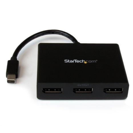 Startech 3-port Mini Displayport To Displayport Multi-monitor Adapter Drives 2x 4k 30hz +