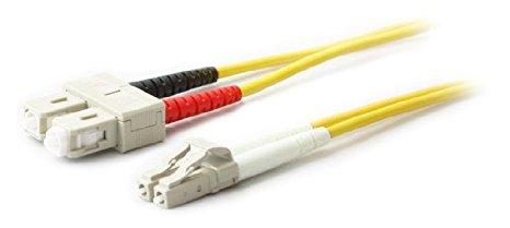 Add-on Addon 1m Lc (male) To Sc (male) Os2 Straight Yellow Duplex Fiber Ofnr (riser-rat