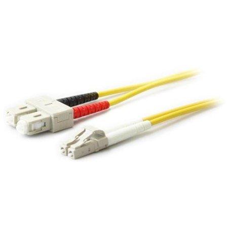 Add-on Addon 3m Lc (male) To Sc (male) Os2 Straight Yellow Duplex Fiber Ofnr (riser-rat