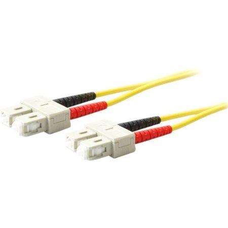 Add-on Addon 1m Sc (male) To Sc (male) Os2 Straight Yellow Duplex Fiber Ofnr (riser-rat