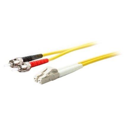 Add-on Addon 1m Lc (male) To St (male) Os2 Straight Yellow Duplex Fiber Ofnr (riser-rat