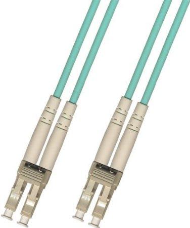 Add-on This Is A 0.5m Lc (male) To Lc (male) Aqua Duplex Riser-rated Fiber Patch Cable.