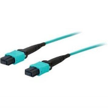 Add-on This Is A 1m Mpo (female) To Mpo (female) 12-strand Aqua Crossover Riser-rated F