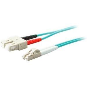 Add-on This Is A 20m Lc (male) To Sc (male) Aqua Duplex Riser-rated Fiber Patch Cable.