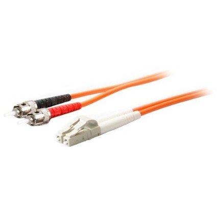 Add-on This Is A 1m Lc (male) To St (male) Orange Duplex Riser-rated Fiber Patch Cable.