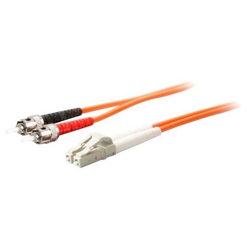 Add-on This Is A 3m Lc (male) To St (male) Orange Duplex Riser-rated Fiber Patch Cable.