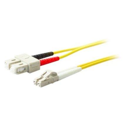 Add-on Addon 15m Sc (male) To Sc (male) Os2 Straight Yellow Duplex Fiber Ofnr (riser-ra