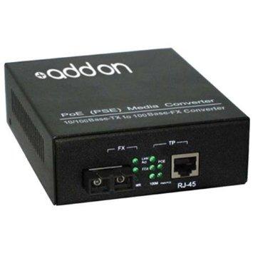 Add-on Addon 10/100base-tx(rj-45) To 100base-fx(sc) Mmf 1310nm 2km Poe Media Converter