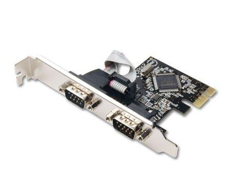 Syba Multimedia Inc Pcie 2x Port Serial Db9 Card, Moschip 99