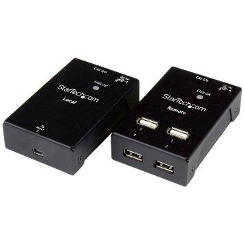 Startech Connect Four Usb 2.0 Devices Away From Your Computer Over Cat5 Or Cat6 Up To 130