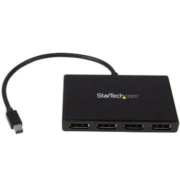 Startech 4-port Mini Displayport To Displayport Multi-monitor Adapter Drives 4x 1080p 60h