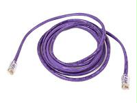 Belkin International Inc 10ft Cat5e Snagless Patch Cable, Utp, Purple Pvc Jacket, 24awg, T568b, 50 Micron